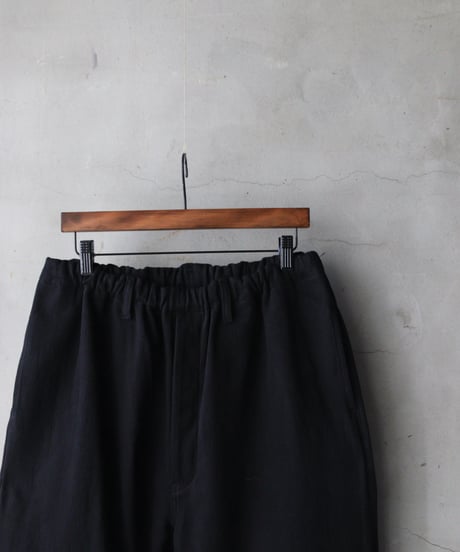 klauseクロイゼ / カツラギCotton & Linen Loose Fitting Tapered Trousers"Wide"no2/ kla-26070