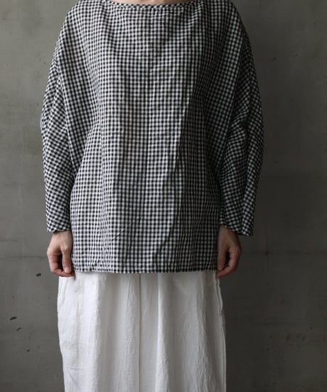 cavane キャヴァネ / Tunic long-sleeve hemp/cotton100シャツ / ca-26138