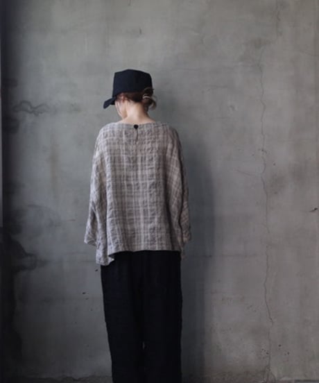 cavane キャヴァネ / Tunic long-sleeve wool&cotton100シャツ / ca-26146