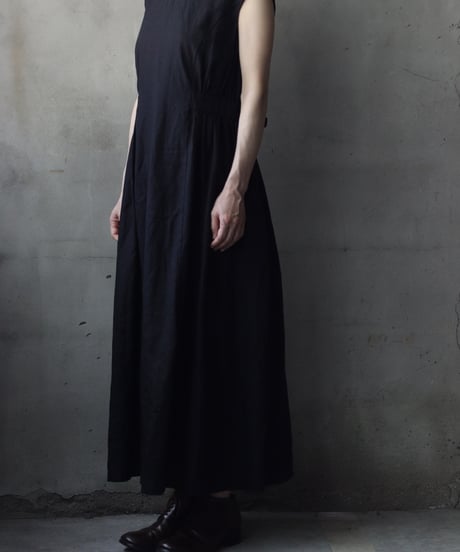 cavane キャヴァネ / Sleeveless Dress linen100ワンピース / ca-26089