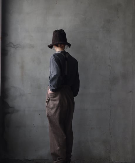 cavane キャヴァネ / Over pants with suspendersパンツ / ca-24213A