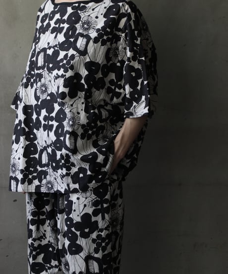 cavane キャヴァネ / Tunic half-sleeve Cotton/Linen100シャツ / ca-26112