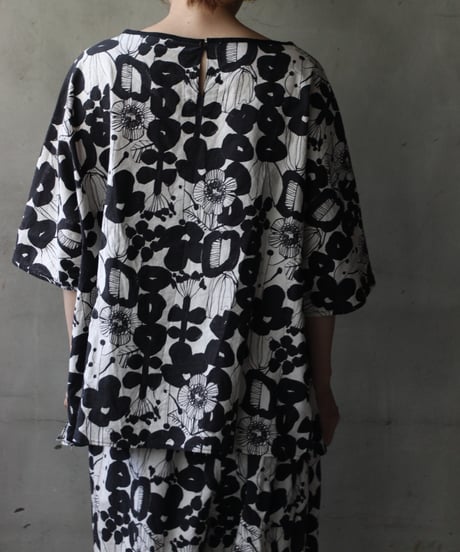 cavane キャヴァネ / Tunic half-sleeve Cotton/Linen100シャツ / ca-26112