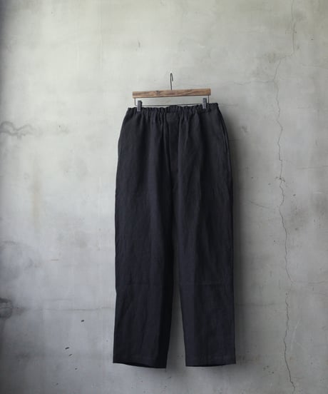 klauseクロイゼ / 天日干し綾Twill Linen Loose Fitting Tapered Wide 2 / kla-26047
