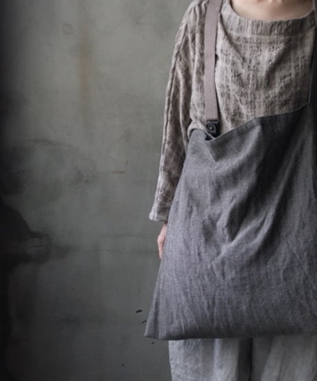 cavane キャヴァネ / One-Handle bag linen/wool100バッグ/ ca-26159