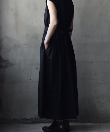 cavane キャヴァネ / Sleeveless Dress linen100ワンピース / ca-26089