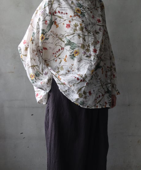 cavane キャヴァネ / Tunic long-sleeve linen100シャツ / ca-26139