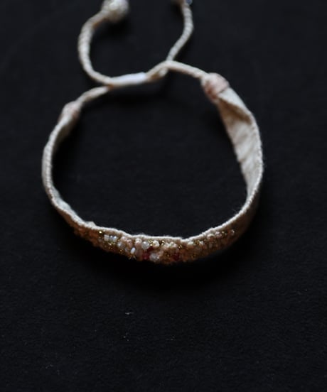 Antonia Rossi (Antomoon)/ Artisan Embroidered bracelets in vintage silkブレスレット / An-26036