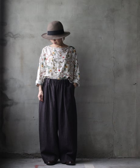 cavane キャヴァネ / Tunic long-sleeve linen100シャツ / ca-26139