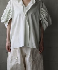 NATIVE VILLAGE ネイティブヴィレッジ / No.5 Simple longing 刺繍ギャザースリーブブラウス/ na-26023