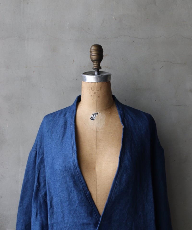 klauseクロイゼ / リネン厚手キャンバスLinen Gown Short / kla-2