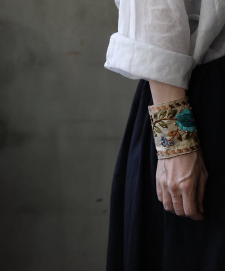 cavane キャヴァネ / Vintage Fabric Braceletブレスレット / ca-26153