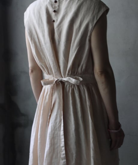 cavane キャヴァネ / Sleeveless Dress linen100ワンピース / ca-26090