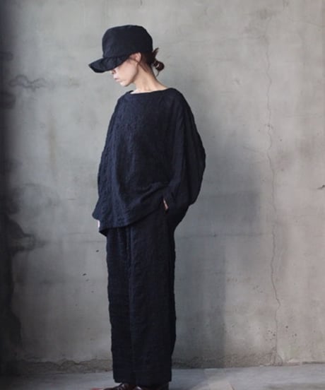 cavane キャヴァネ / Tunic long-sleeve wool&cotton100シャツ / ca-26145