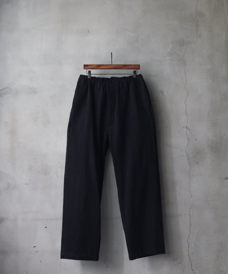 klauseクロイゼ / カツラギCotton & Linen Loose Fitting Tapered Trousers"Wide"no2/ kla-26070
