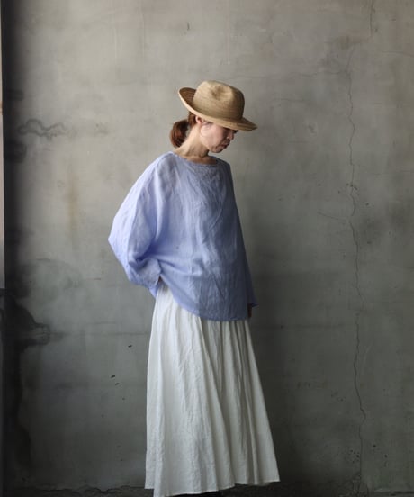 cavane キャヴァネ / Tunic long-sleeve Linen100シャツ / ca-26101