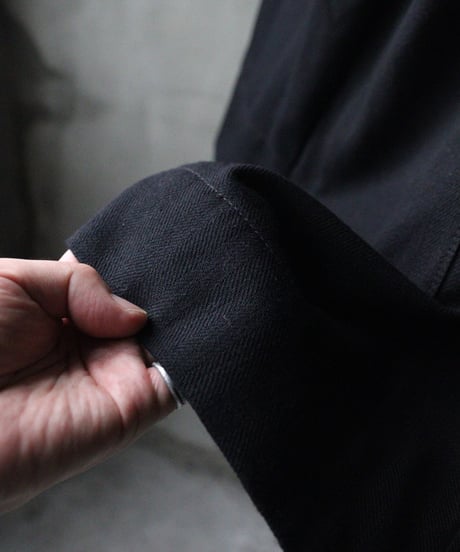 klauseクロイゼ / Shetland Wool Herringbone Gown Middle Length  / kla-26065