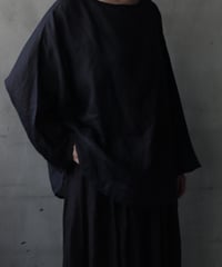 cavane キャヴァネ / Tunic long-sleeve Linen100シャツ / ca-26103