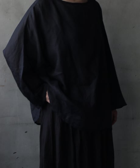 cavane キャヴァネ / Tunic long-sleeve Linen100シャツ / ca-26103