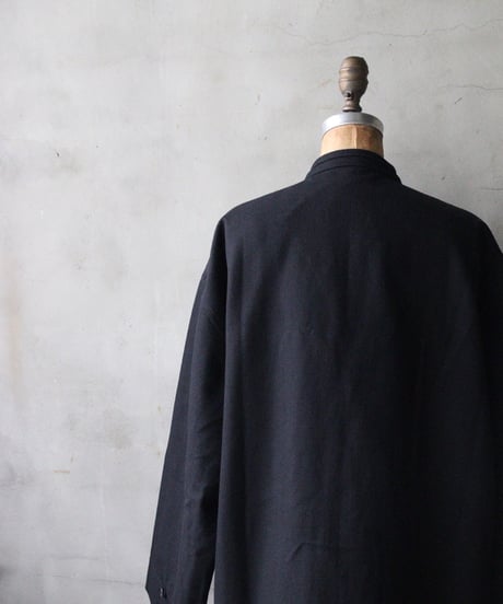 klauseクロイゼ / Shetland Wool Herringbone Gown Middle Length  / kla-26065