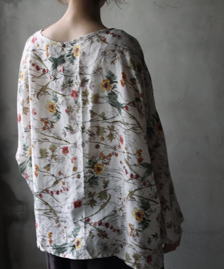 cavane キャヴァネ / Tunic long-sleeve linen100シャツ / ca-26139