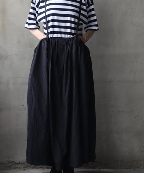 cavane キャヴァネ / Jumper skirt Cotton/Linen100スカート/ ca-26128