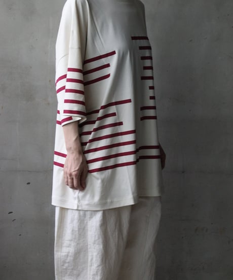 Dulcamaraドゥルカマラ / グリッチボーダーT UNISEX / dl-26015(D226-T1279)
