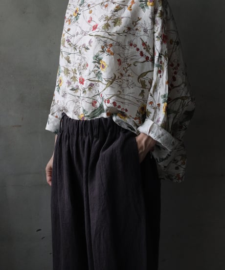 cavane キャヴァネ / Tunic long-sleeve linen100シャツ / ca-26139