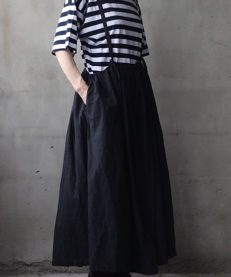 cavane キャヴァネ / Jumper skirt Cotton/Linen100スカート/ ca-26128