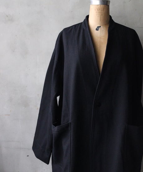 klauseクロイゼ / Shetland Wool Herringbone Gown Middle Length  / kla-26065