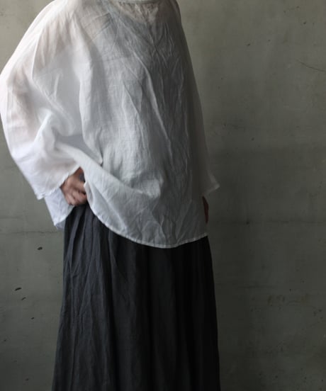 cavane キャヴァネ / Tunic long-sleeve Linen100シャツ / ca-26102