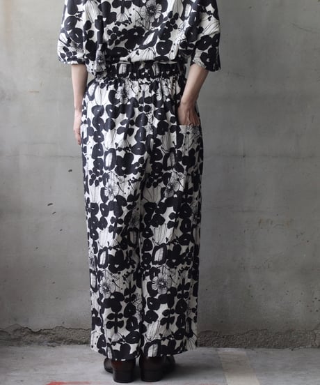cavane キャヴァネ / Wide Cotton/Linen100 Trousersパンツ/ ca-26115