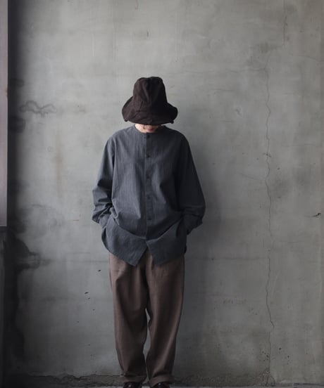 cavane キャヴァネ / Collarless Shirt シャツ / ca-23144A