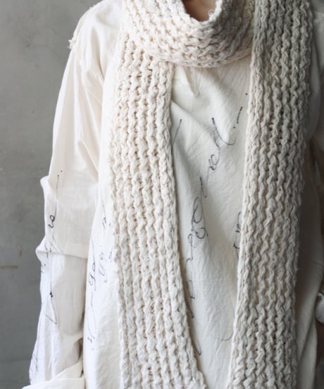Cavalier Meiko Takahashi / Natural fabric scarf / Thick / Me-26005