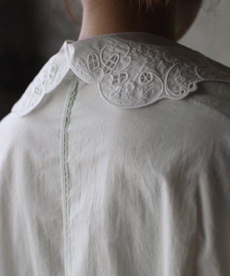 NATIVE VILLAGE ネイティブヴィレッジ / No.5 Simple longing 刺繍ギャザースリーブブラウス/ na-26023