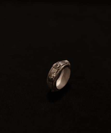 Atelier Inscrire アトリエ インスクリール / TORNO SILVER RING WITH ROW DIAMONDリング / At-26023