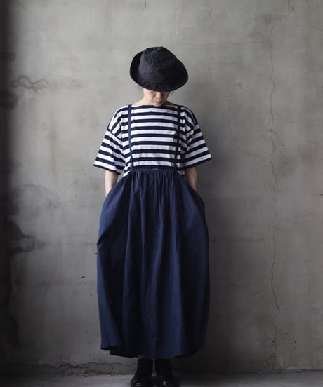cavane キャヴァネ / Jumper skirt Cotton/Linen100スカート/ ca-26129