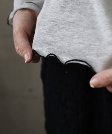 cavane キャヴァネ / Crew-Neck Merrow finish / ca-26150