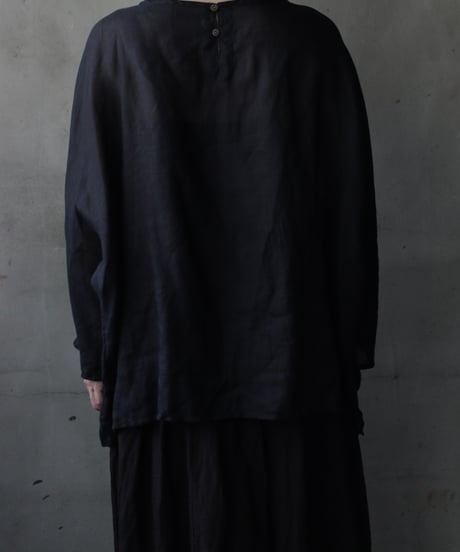 cavane キャヴァネ / Tunic long-sleeve Linen100シャツ / ca-26103