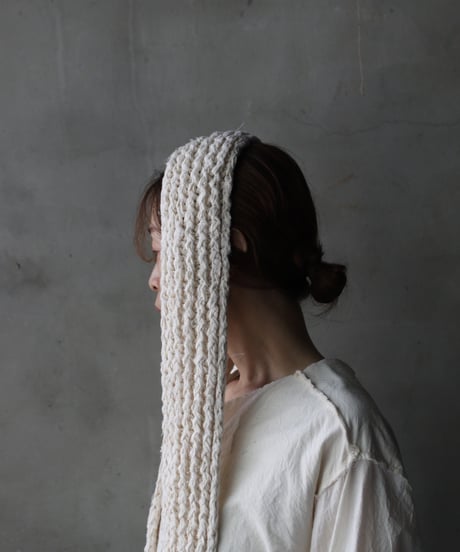 Cavalier Meiko Takahashi / Natural fabric scarf / Thick / Me-26005