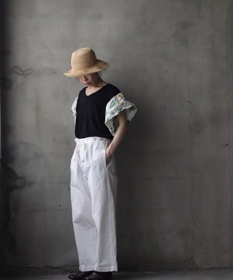 cavane キャヴァネ / Ruffled sleevesTシャツ / ca-26124