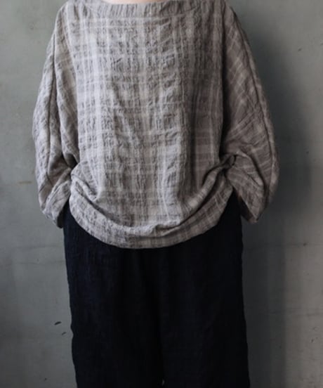 cavane キャヴァネ / Tunic long-sleeve wool&cotton100シャツ / ca-26146