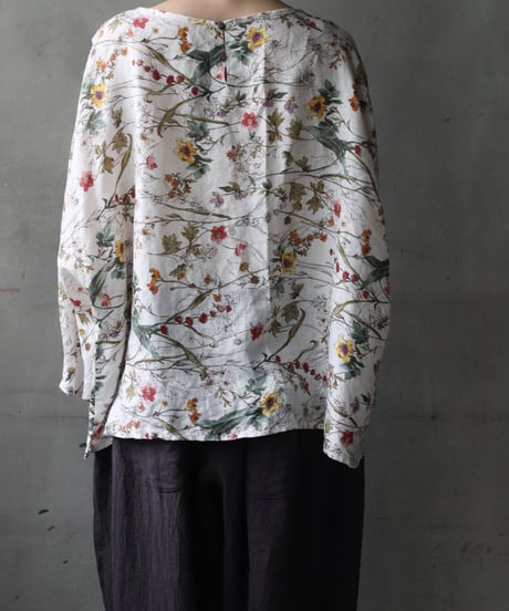 cavane キャヴァネ / Tunic long-sleeve linen100シャツ / ca-26139