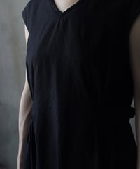 cavane キャヴァネ / Sleeveless Dress linen100ワンピース / ca-26089