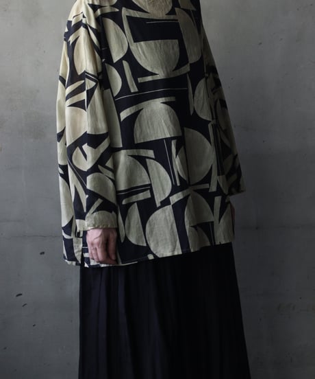 cavane キャヴァネ / Tunic long-sleeve Cotton100シャツ / ca-26119