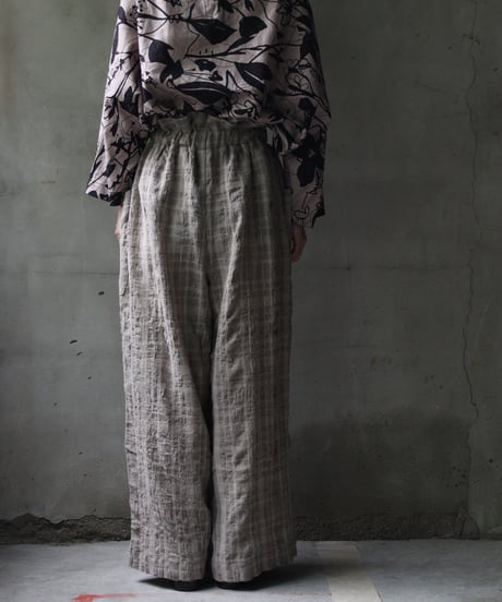cavane キャヴァネ / Side-Pocket wide pants cotton/wool100パンツ / ca-26143