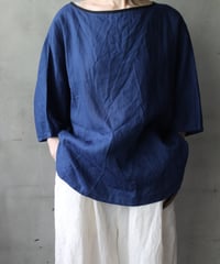 cavane キャヴァネ / Tunic half-sleeve Linen100シャツ / ca-26084