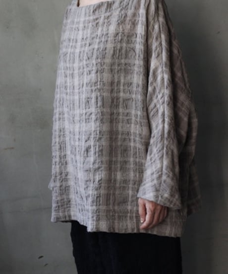 cavane キャヴァネ / Tunic long-sleeve wool&cotton100シャツ / ca-26146