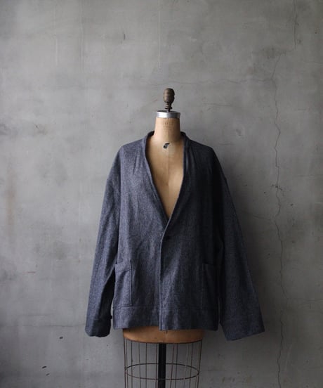 klauseクロイゼ / Organic Cotton Tweed Gown Short / kla-26061