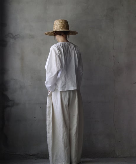 NATIVE VILLAGE ネイティブヴィレッジ / No.5 Simple longing 刺繍襟プルブラウス/ na-26020